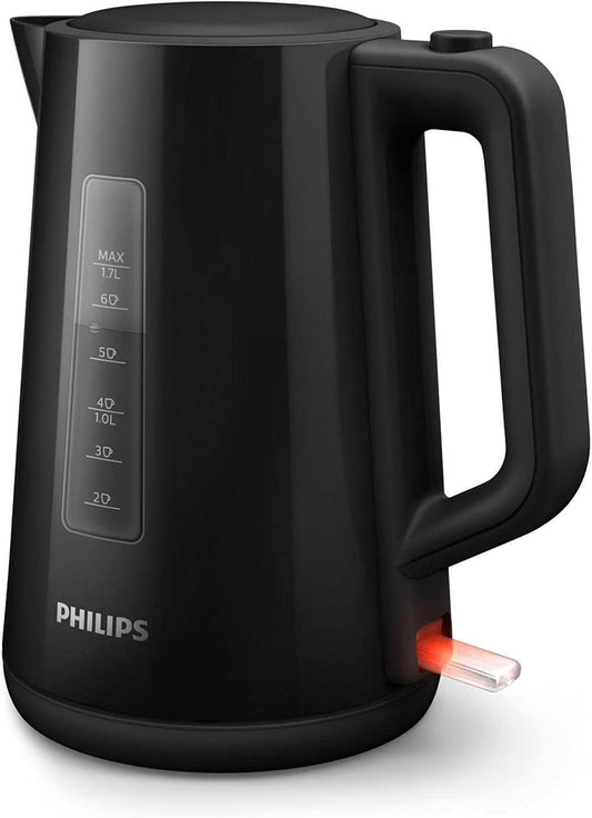 Philips Electric Kettle, 3000 Series, 2200 W, 1.7 litre Family Size, Black, HD9318/21