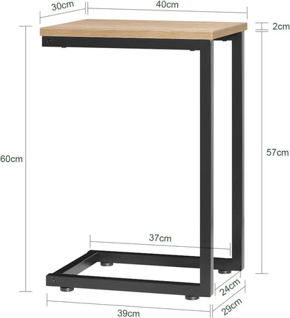 SoBuy (UAE STOCK) FBT44 Coffee Table Bed Sofa Side Table,End Table In living room,Nature wooden, Grey (Grey)