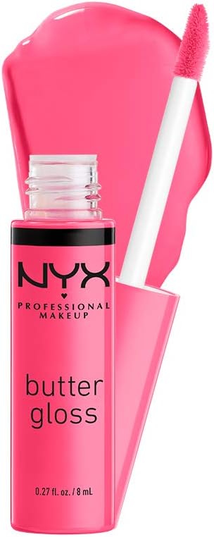 NYX PROFESSIONAL MAKEUP Butter Gloss, Strawberry Parfait, 0.27 Ounce