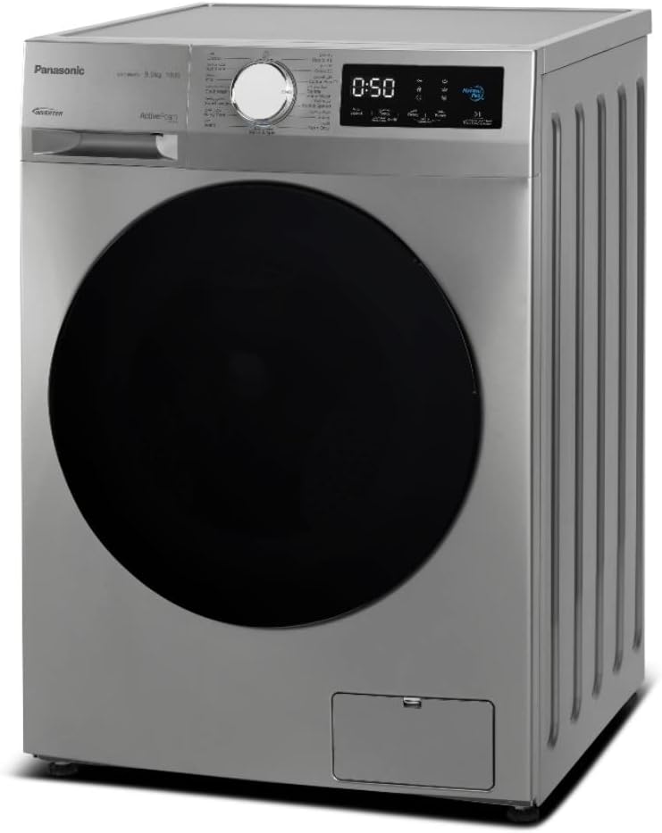 Panasonic 8Kg 1400 RPM Front Load Washing Machine, Silver - Na-148Mg2, 1 Year Warranty