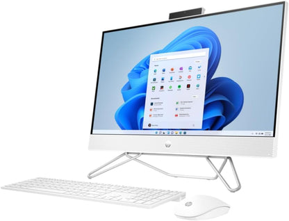 2023 Newest HP All-in-One 24-inch Touchscreen Desktop, 12th Generation Intel Core i7-1255U processor| 16GB DDR4 RAM| 512GB NVMe SSD| Wireless Keyboard & Mouse| Windows 11 (Starry White)