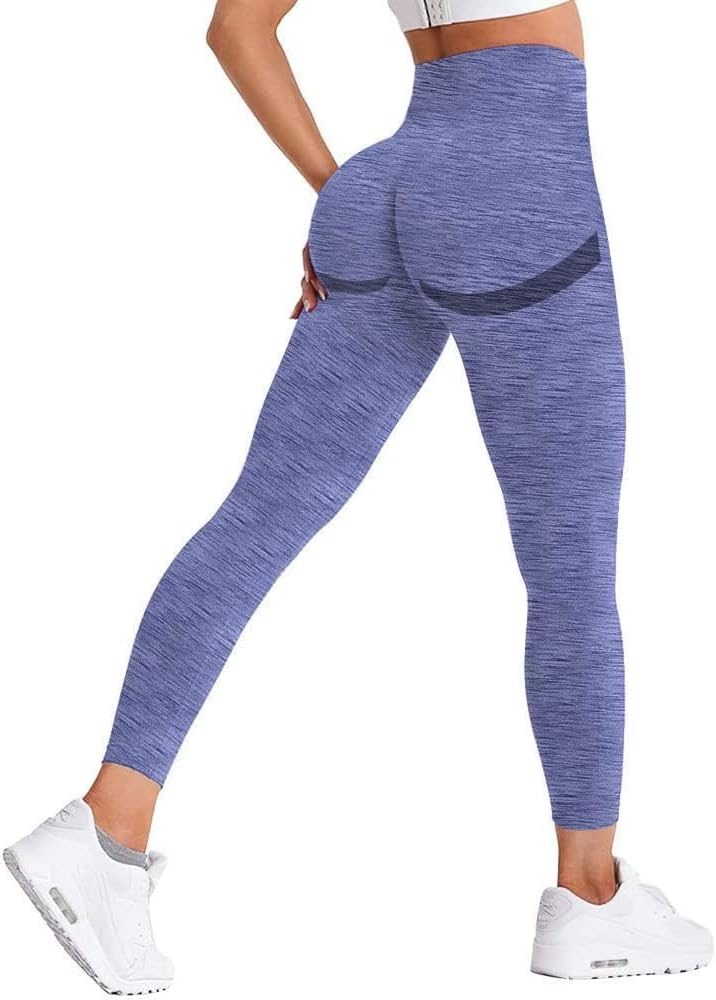 VITION High Waisted Leggings for Women Scrunch Butt Lifting TIK Tok Yoga Pants,Workout Anti Cellulite Tummy Control Tights