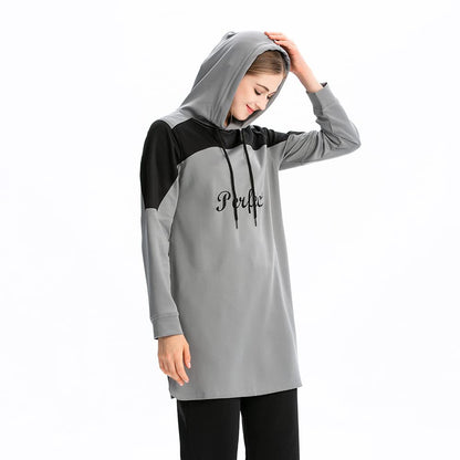 Muslim Tracksuit Tops Islamic Women Pullovers Top Hoodies Tracksuit Sports Jogging Gym Yoga Sweatshirt Sportswear