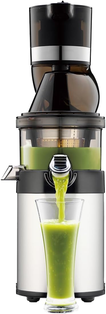 Kuvings CS600 Whole Slow Juicer with BPA-Free Components, 24 Hour Operation, Easy to Clean, Heavy Duty, Commercial Grade, Stainless Steel