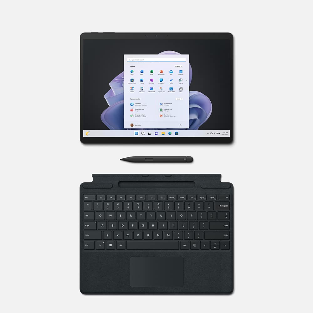 Microsoft Surface Pro 9 | 13” 2-in-1 Laptop/Tablet PC | Intel Core i7-1255U, Fast processor for Multi-tasking | 16GB RAM | 256GB SSD | Windows 11 Home | Black | QIL-00025 UAE Version | Device Only - CaveHubs