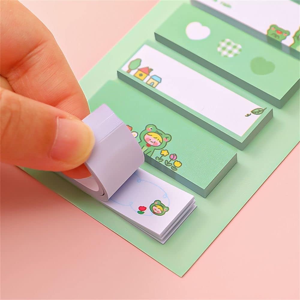 Sweet seven 1440 Pcs Cute Girl Animal Sticky Notes - Kawaii Animal Pattern Adhesive Sticker Memo Pad for School Supplies - Stationery Decoration