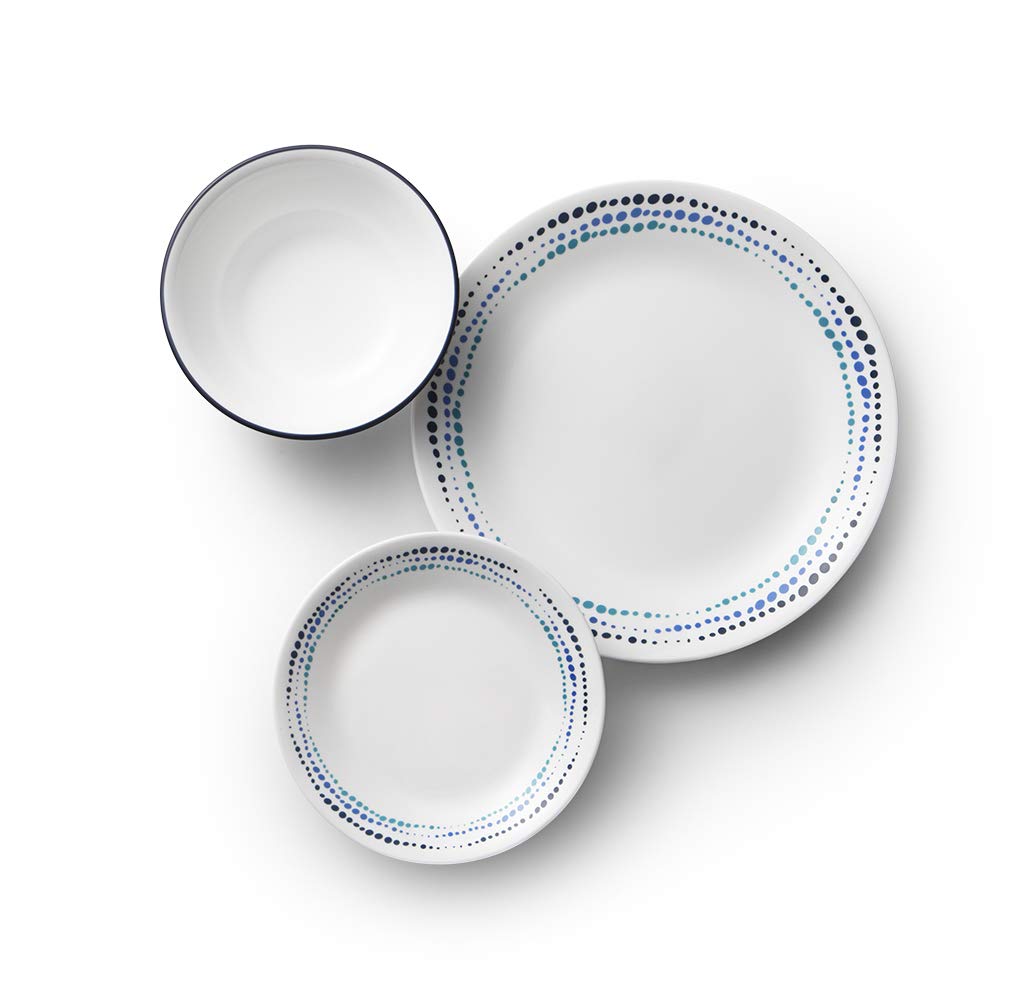 Corelle 18-Piece Chip Resistant Classic Collection Dinnerware Set, Service for 6 18-Piece 1134331