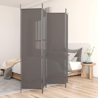 vidaXL 1-Panel Room Divider Folding Panel Screen Movable Partition Privacy Separator Wall Furniture Indoor Bedroom Office Black 175x180 cm