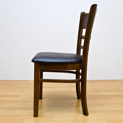 Dining Chair with Solid Wood Frame and Legs,PU Laether Seat Material,for Living Room, Kitchen,Restaurant (four chairs)