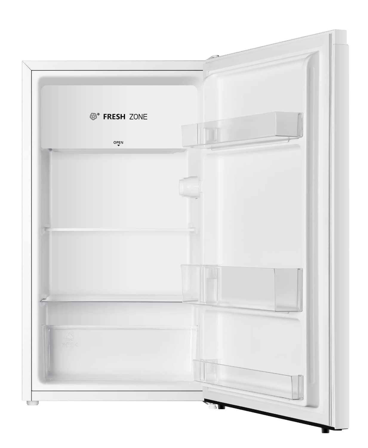 Hisense 60 Liter Compact Single Door Refrigerator, Silver - RR60D4ASU"Min 1 year manufacturer warranty"