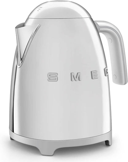 Smeg Klf03RgUK, 50'S Retro Style Kettle, 1.7 L Capacity With Water Level Indicator, 360 Swivel Base, Anti-Slip Feet, Soft Opening Lid, Stainless Steel, Rose Gold,1 Year Warranty