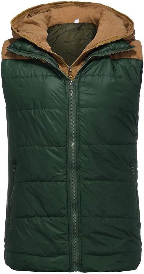 Long Men Men's Hoodie Autumn Winter Zipper Fashion Color Vest Top Coat Synthetic Jacket