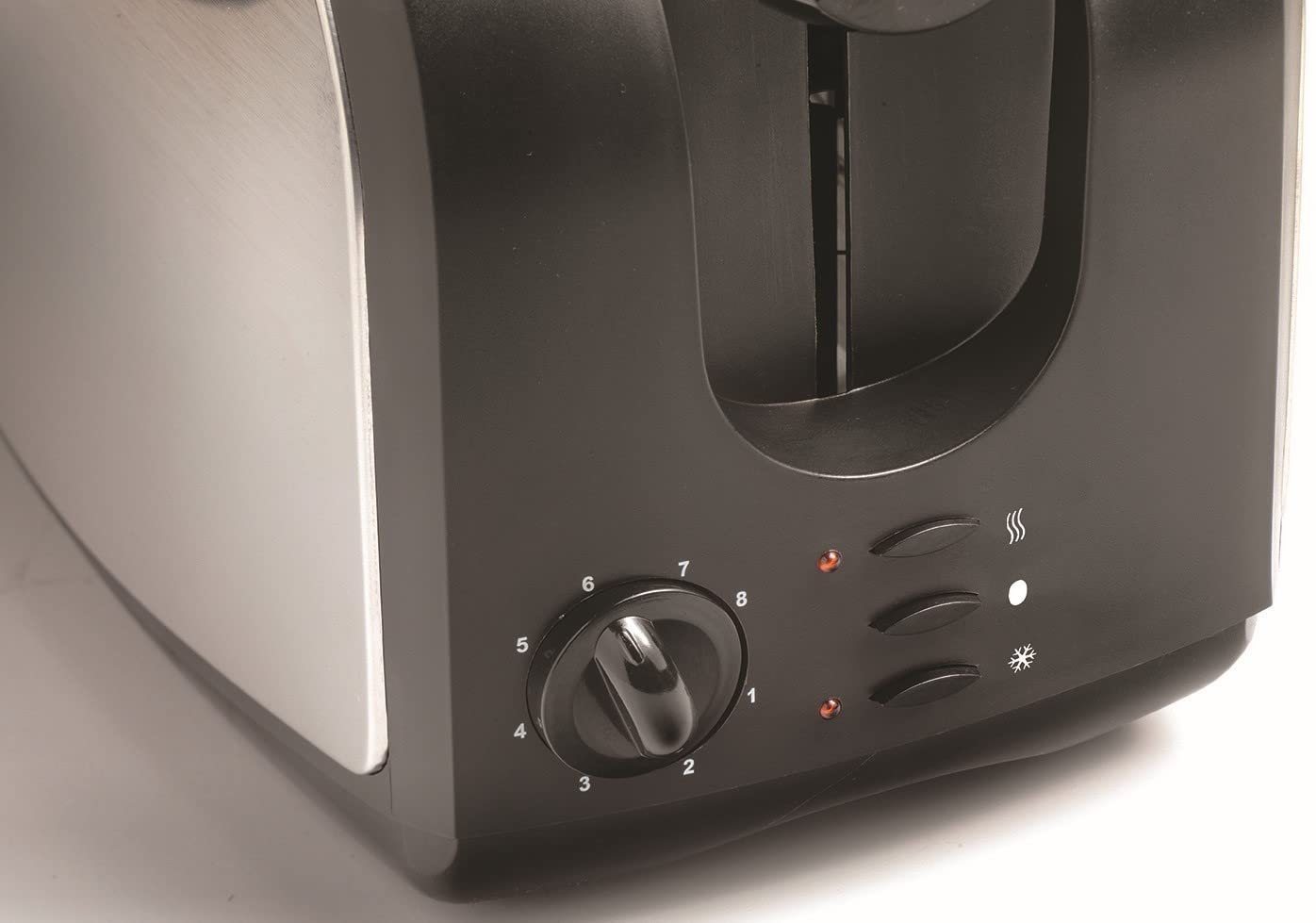 KENWOOD Toaster 2 Slice Bread Toaster with Adjustable Browning Control, Removable Crumb Tray for Easier Cleaning, Automatic Pop Up, Defrost, Warm & Cancel Function TCM02.A0BK Silver/Black