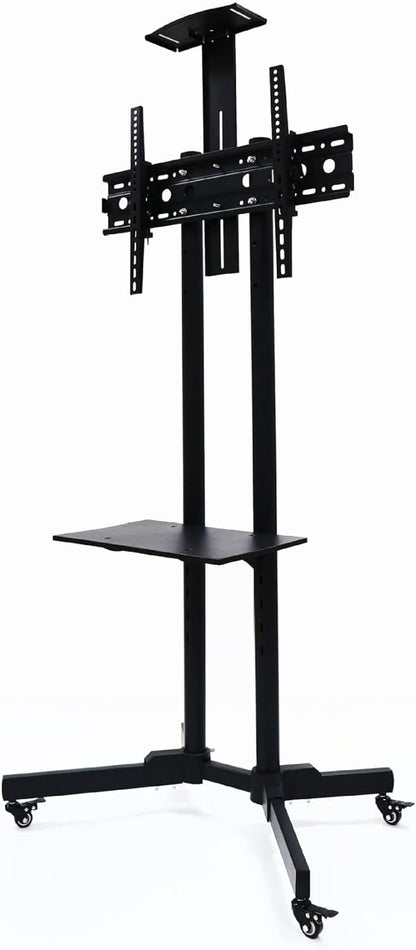 SKY-TOUCH Mobile TV stand TV cart with Mount On Lockable Wheels For LED and LCD Screen