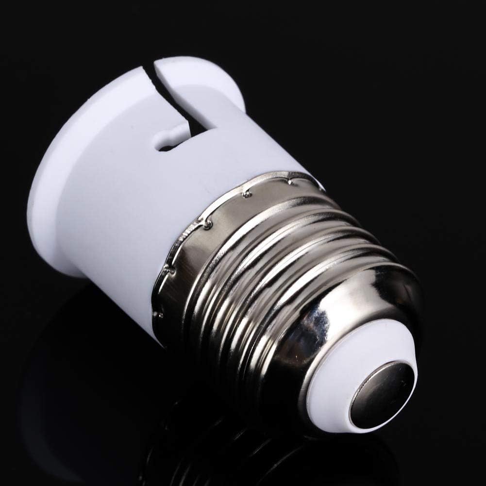 ALARQAM E27 to B22 Lamp Light Bulb Socket Base Converter Lamp Holder Adapter,Pack of 5 Units,Fits LED/CFL Light Bulbs