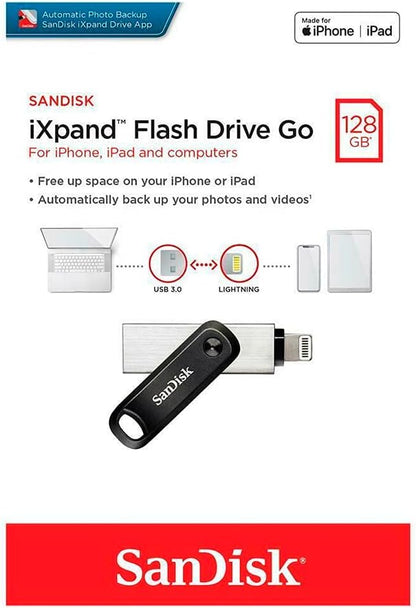 Sandisk 64GB SanDisk iXpand Flash Drive Luxe SDIX70N 064G GN6NN, Silver