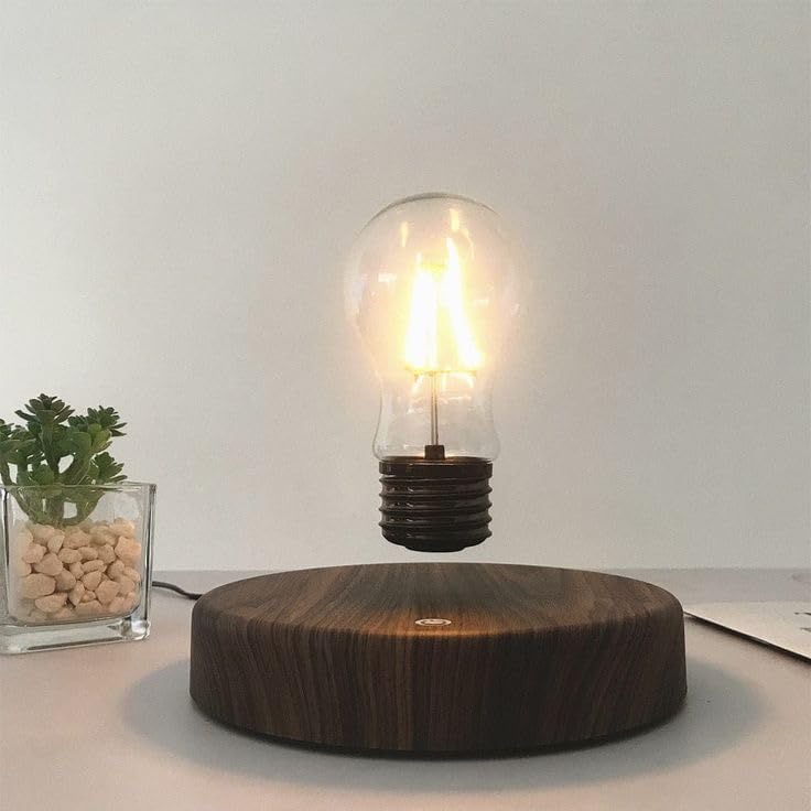 Floating Magnetic Levitating LIGHT BULB,Rotate in air,for Birthday, Anniversary, Office, Home Decor.Gift for your love one.