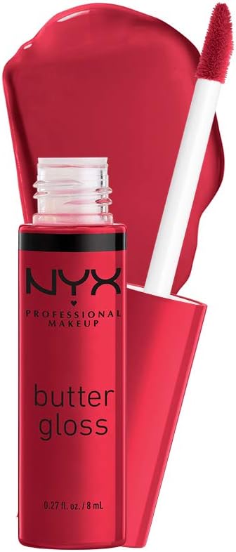 NYX PROFESSIONAL MAKEUP Butter Gloss, Strawberry Parfait, 0.27 Ounce