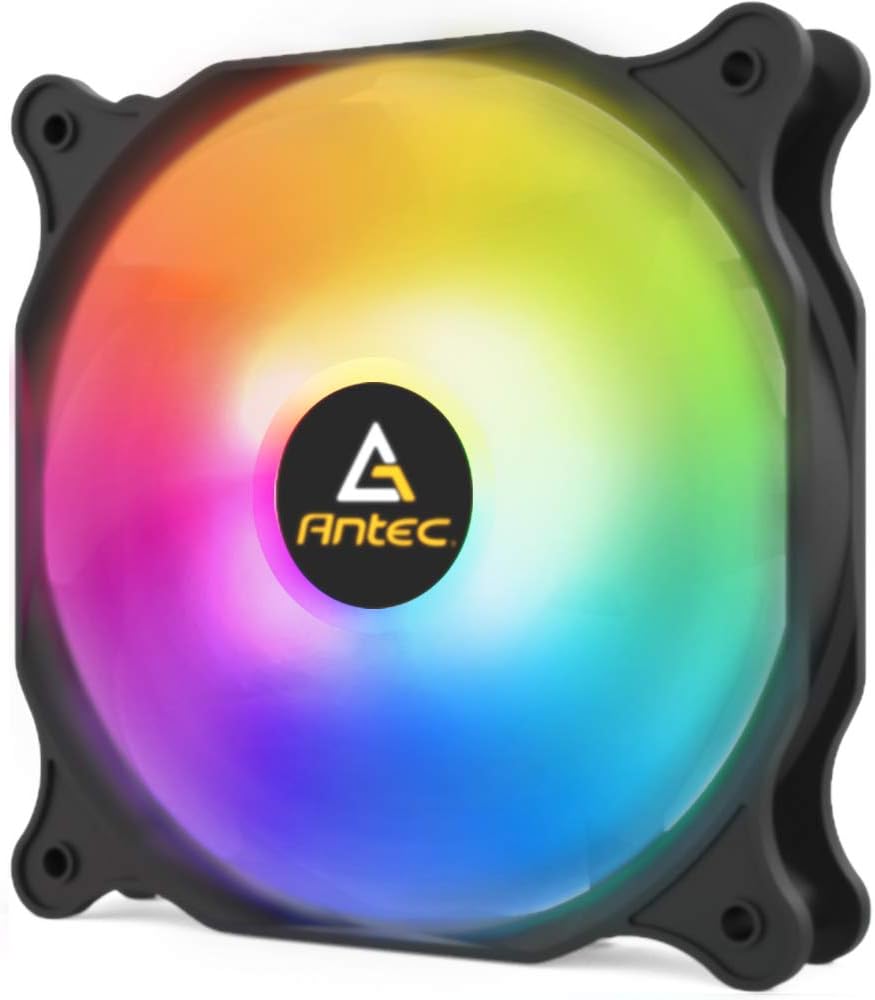 Antec 120mm Case Fan, RGB Case Fans, RGB Fans, PC Fan, 4-PIN RGB, F12 Series with Advanced Lighting Effects and PWM Control