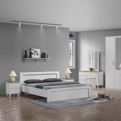 HomeBox Kulltorp Plus 6-Piece Queen Bedroom Set - 160x200 cm