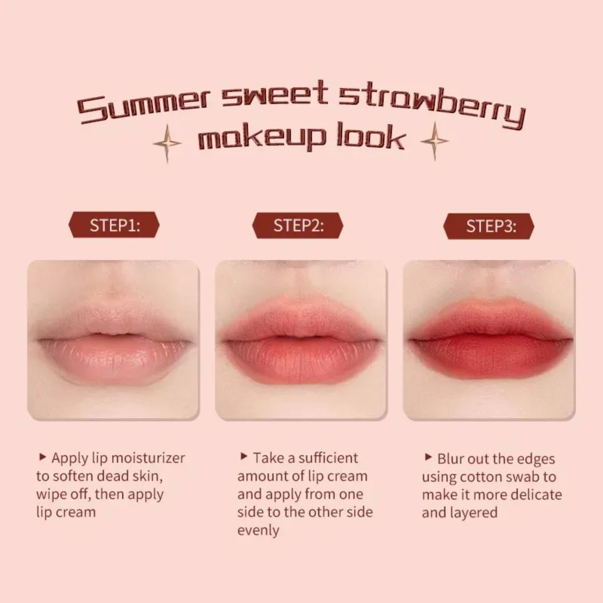 Flower Knows Strawberry Rococo Series Cloud Lip Cream Lipsticks Women Beauty Cosmetic Lip Makeup Easy to Wear Natural Lipstick (02 Peachy Milk)