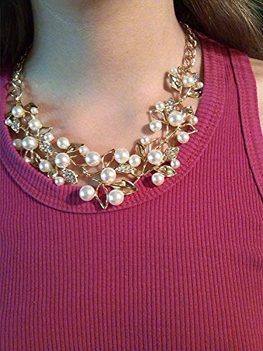 Youbella Stylish Necklace Set Jewellery Set For Women (Golden) (Ybnk_5647)