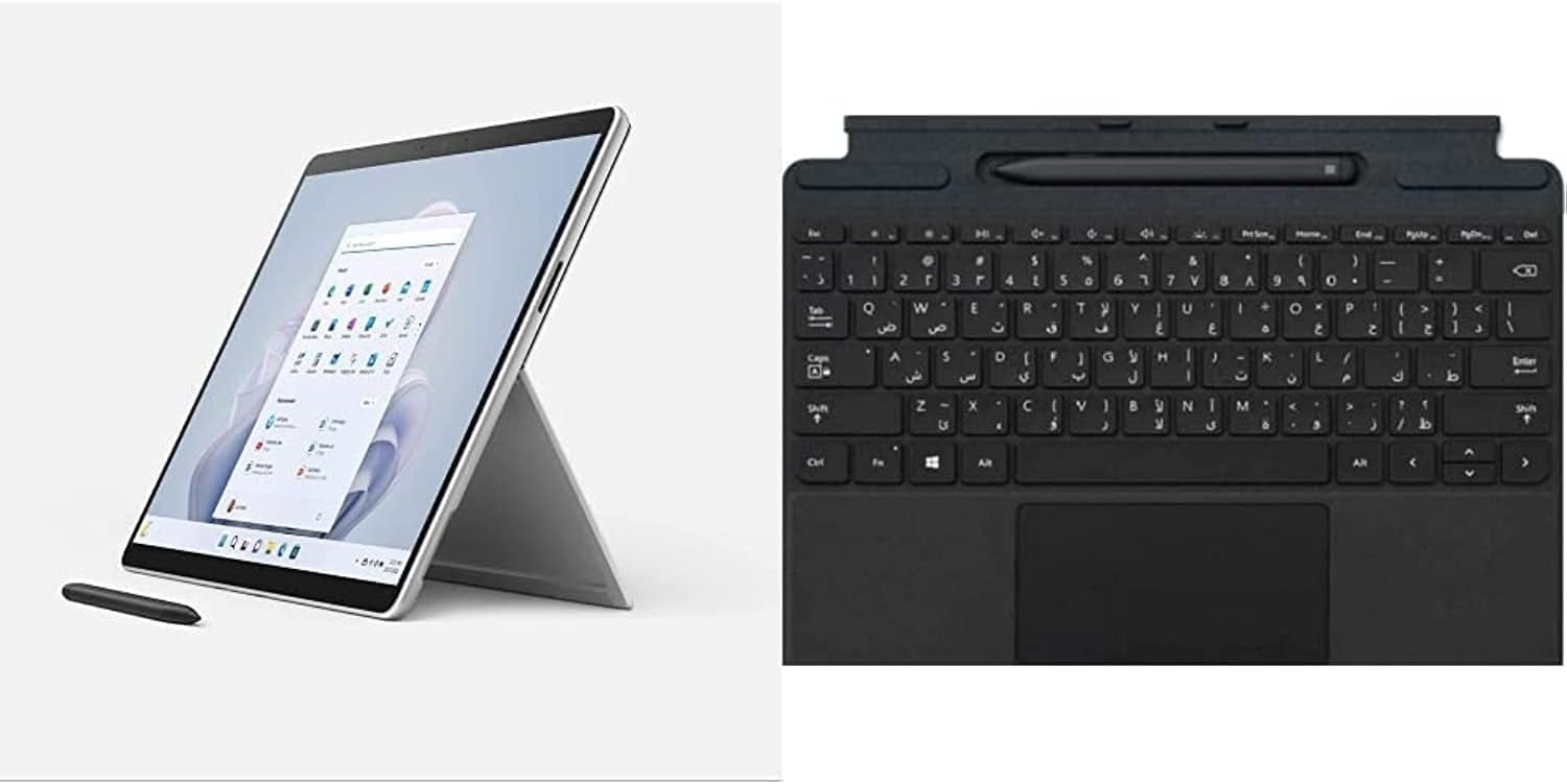 Microsoft Surface Pro 9 | 13” 2-in-1 Laptop/Tablet PC | Intel Core i7-1255U, Fast processor for Multi-tasking | 16GB RAM | 256GB SSD | Windows 11 Home | Black | QIL-00025 UAE Version | Device Only - CaveHubs