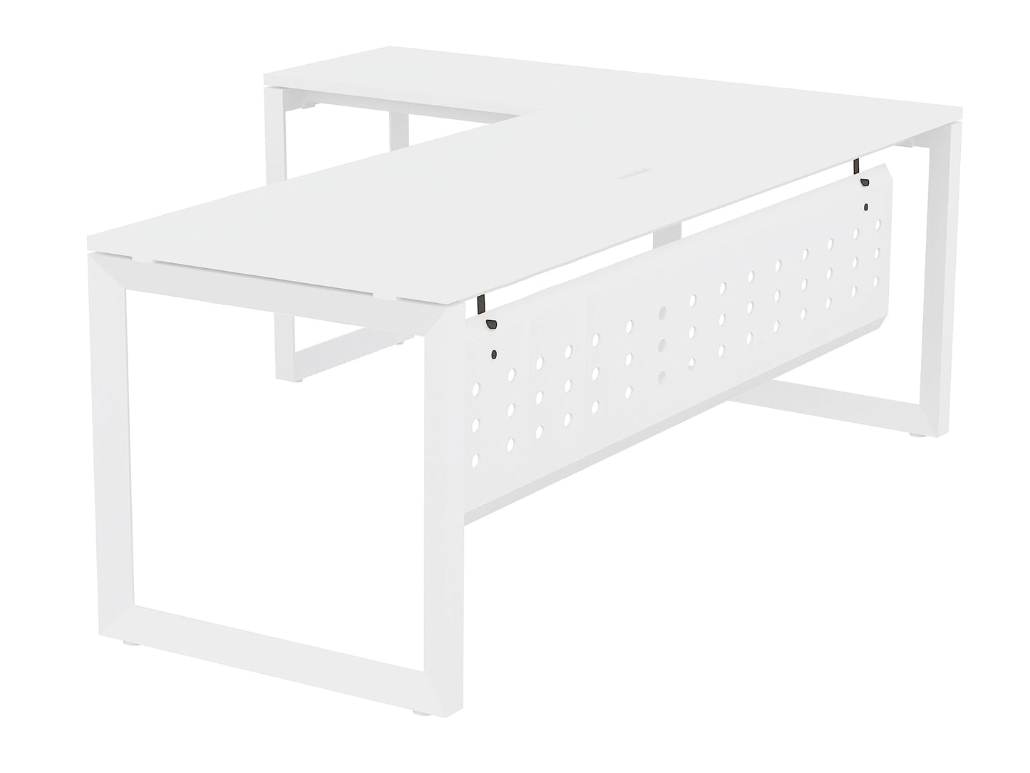 Mahmayi Vorm 136-18 White Modern Workstation Material-Melamine on MDF