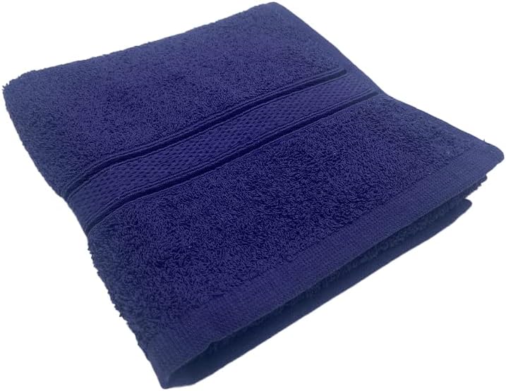 BYFT Daffodil Premium Hand Towel (40 x 60 Cm-Set of 1) 100% Cotton, Highly Absorbent and Quick dry, Hotel and Spa Quality Bath linen with Stripe Diamond Dobby-500 Gsm (Dark Beige)