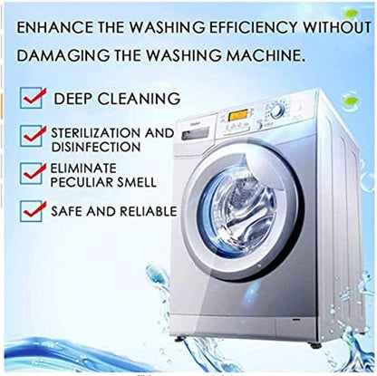 ALISSA 20 Pcs Washing Machine Cleaners - Washing Machine Tank Cleaning Sheet, Washer Decontamination Cleaning Detergent Effervescent Tablet Washing Machine Cleaner Descaler Deep Remover Deodorant