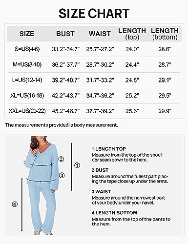 MEROKEETY Women's 2 Piece Outfits Fuzzy Fleece Pajama Set Long Sleeve Top Wide Leg Pants Loungewear