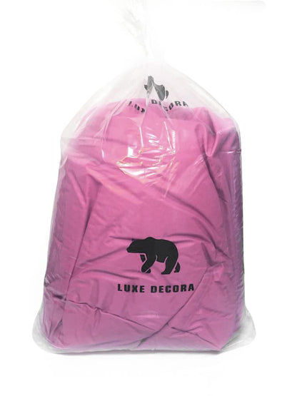 Luxe Decora PVC Bean Bag with Filling (X-Large, Beige)