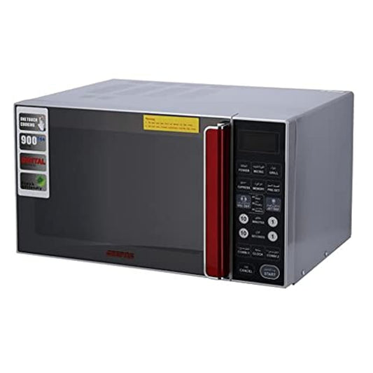 Geepas 27L Digital Microwave Oven - 900W Microwave Oven with Multiple Cooking Menus