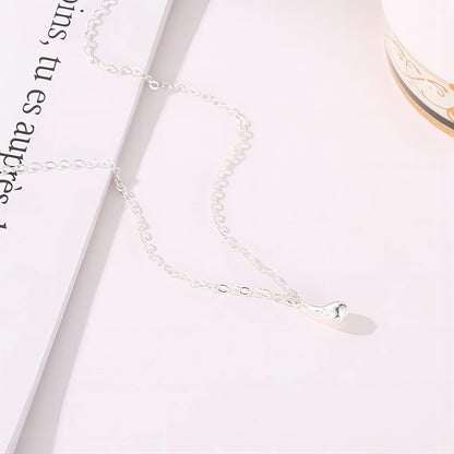 Jewelry Set for Women, 925 Silver Chain Necklace Bracelet Earrings Ring, Sterling Silver Hi-shiny Tear Drop Design Pendant Jewelry Gifts for Birthday Mother's Day Valentine’s Day, Girl Wife Friend