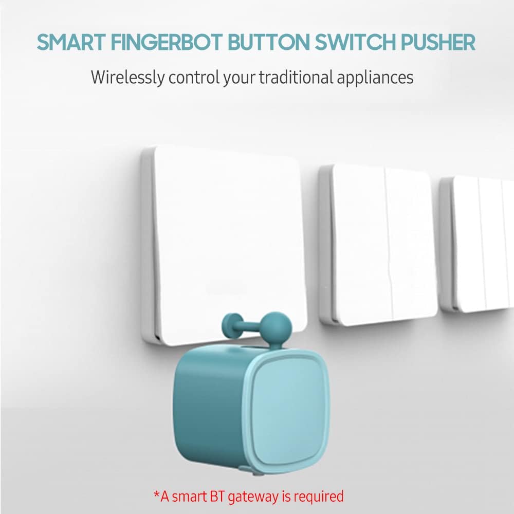 Pepisky Mini BT Fingerbot Home Automation Controller APP Control Voice Control Schedule Timer Fingerbot Home Appliances Switch Pusher Smart Controller (BT Gateway Required)