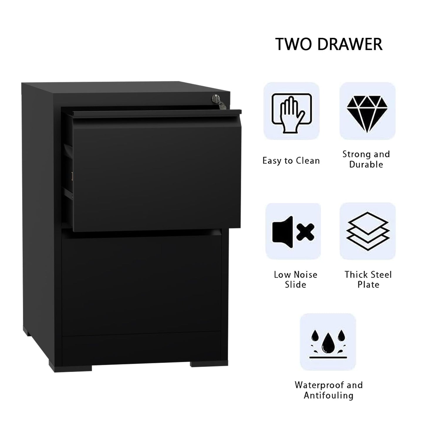 Mahmayi Godrej OEM File Cabinet with Lock Large Storage steel Cabinet, Metal Portable Cabinet with 4 Drawer, VST3 - drawer steel