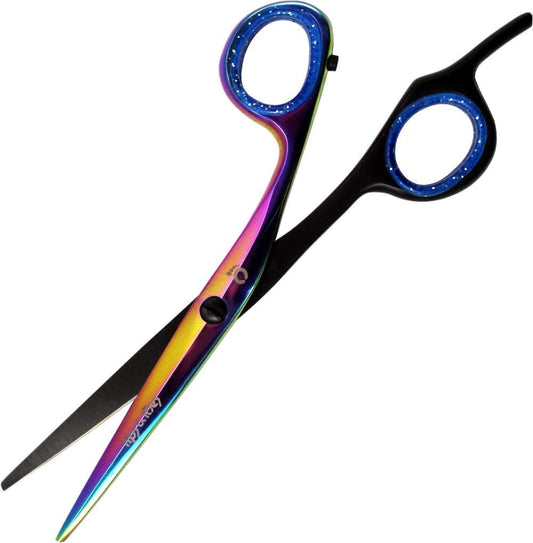 Tips&Toes Professional Barber Scissors-Super Cut-Japanese Stainless Steel HRC 48-50 (Silver)