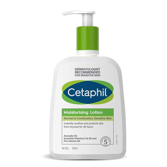 Cetaphil Moisturizing Lotion, Face & Body Moisturizer for Men & Women, Normal to Combination and Sensitive Skin, Unscented, 500ml