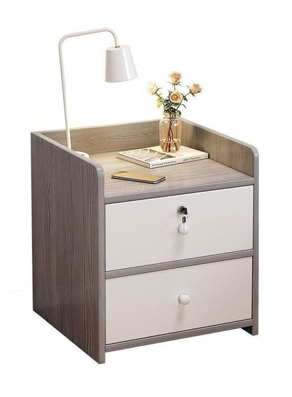 NKX Home Bedside Storage Cabinet With Drawer And Shelf