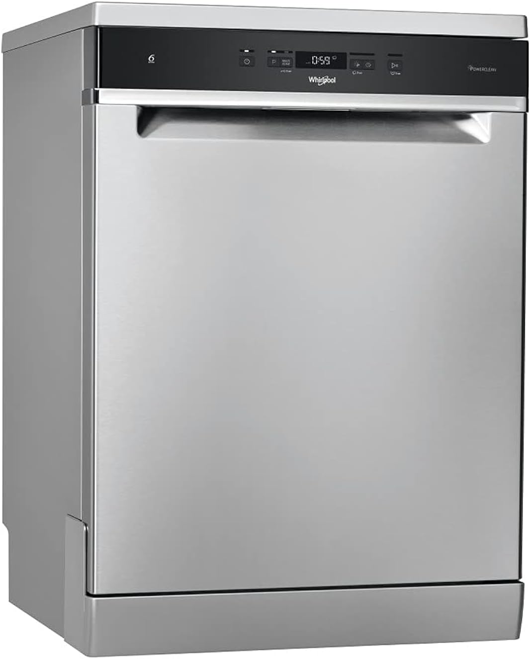 Whirlpool Dishwasher: Inox Color, Full Size - Wfc 3C33 Pf X Uk"Min 1 year manufacturer warranty"