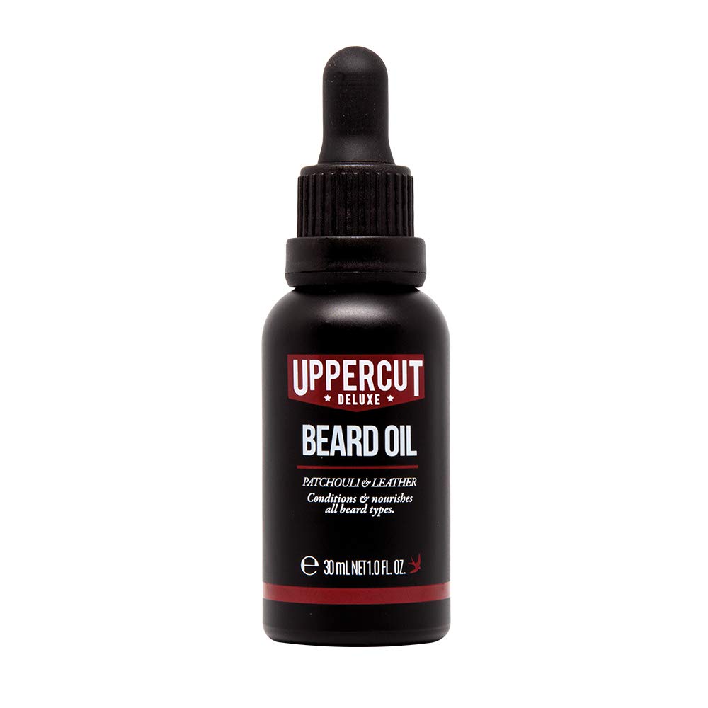 UPPERCUT DELUXE Conditioning Beard Oil, Patchouli & Leather Scent, 1 fl. oz.