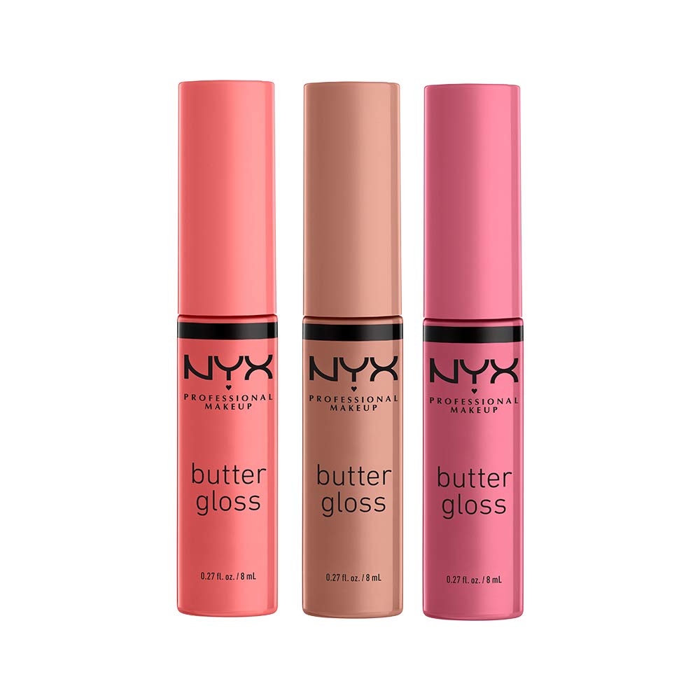 NYX PROFESSIONAL MAKEUP Butter Gloss, Strawberry Parfait, 0.27 Ounce