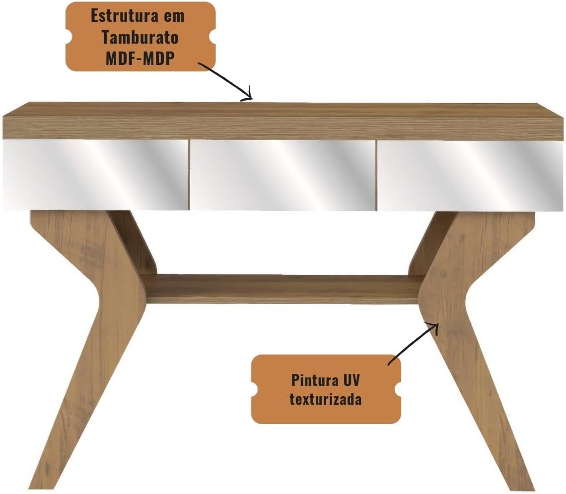 Artely Houston Console Table, Off White,W 120 cm X D 33 H 80