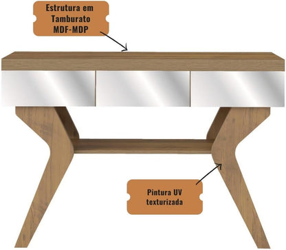 Artely Houston Console Table, Off White,W 120 cm X D 33 H 80