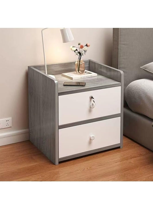 NKX Home Bedside Storage Cabinet With Drawer And Shelf