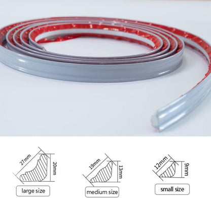 PVC Quadrant Trim,Skirting Board,Moulding Trim,Plastic Wall Corner Decoration Edging Strip Self Adhesive,Caulk Strip,Laminate Beading Anti-Mold Skirting Board,(5 Meters Long,27mm*20mm)