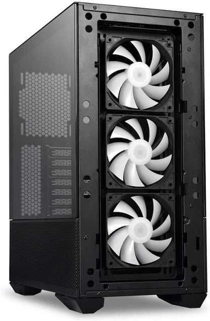 Lian-Li LAN2MRX Tempered Glass Atx Case, Black