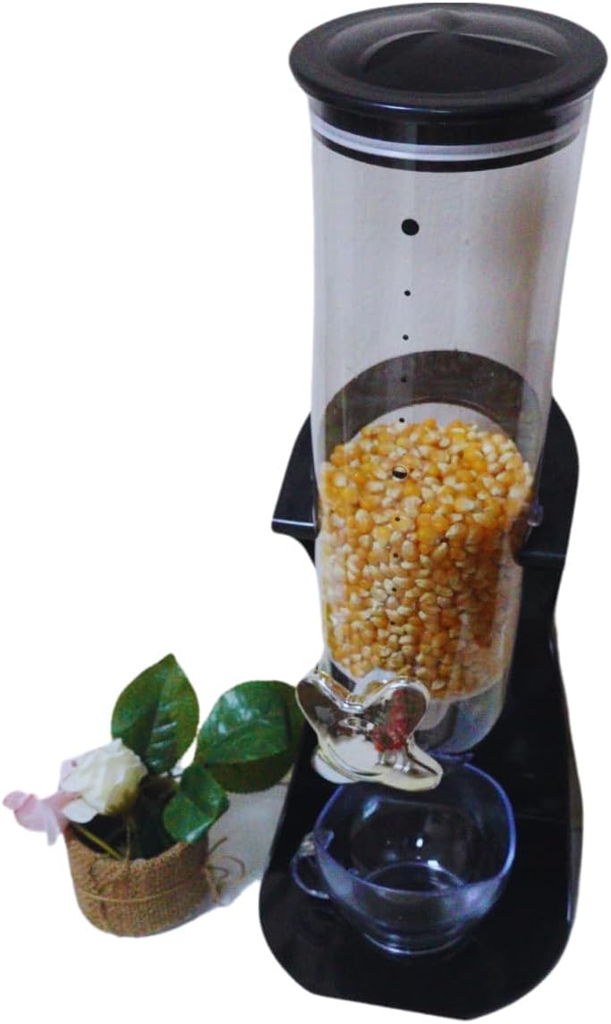 Cereal Dispenser Large Grains Dispenser Dry Food Dispenser with Cup Candy Dispenser for Store, home & others Coffee Beans Nut Snacks Kitchen Cereal Container Storage