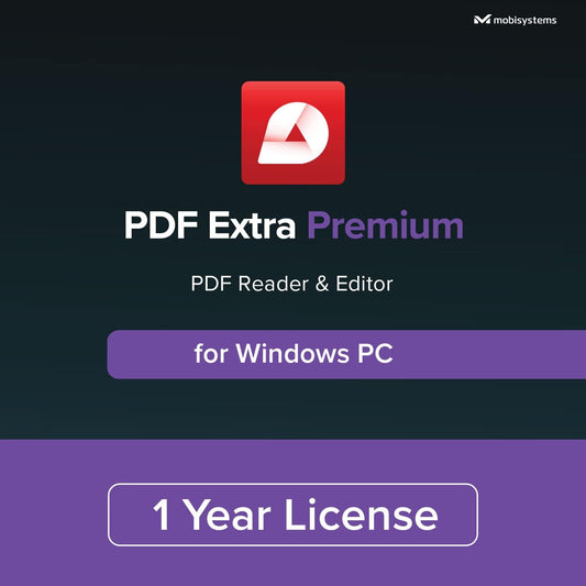 PDF Extra Premium - Professional PDF Editor – Edit, Protect, Annotate, Fill and Sign PDFs - 1 PC/ 1 User / 1year Subscription