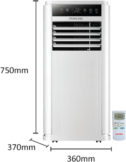 Nikai 1 Ton Portable AC with Copper Tubing, Low Noise and Powerful Cooling, Rotary Compressor, Comes with Warranty of 1 year for AC and 3 Years for Compressor,For Home & Office - NPAC12000C (White)